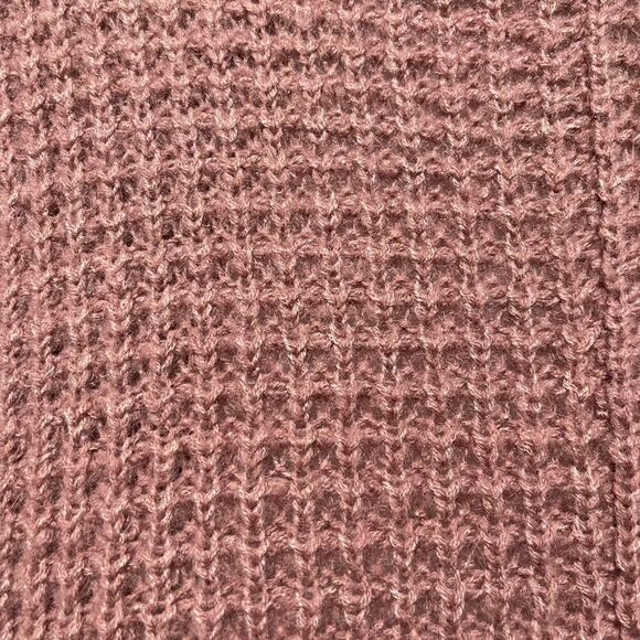 Anthropologie MOTH Rocia Waffle Knit Ruffle Cocoon Sweater Cardigan L - Picture 8 of 10